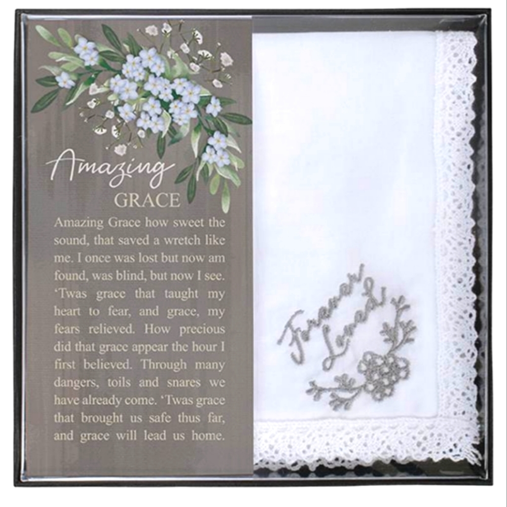 Hankerchief Amazing Grace Forever Loved NEW
